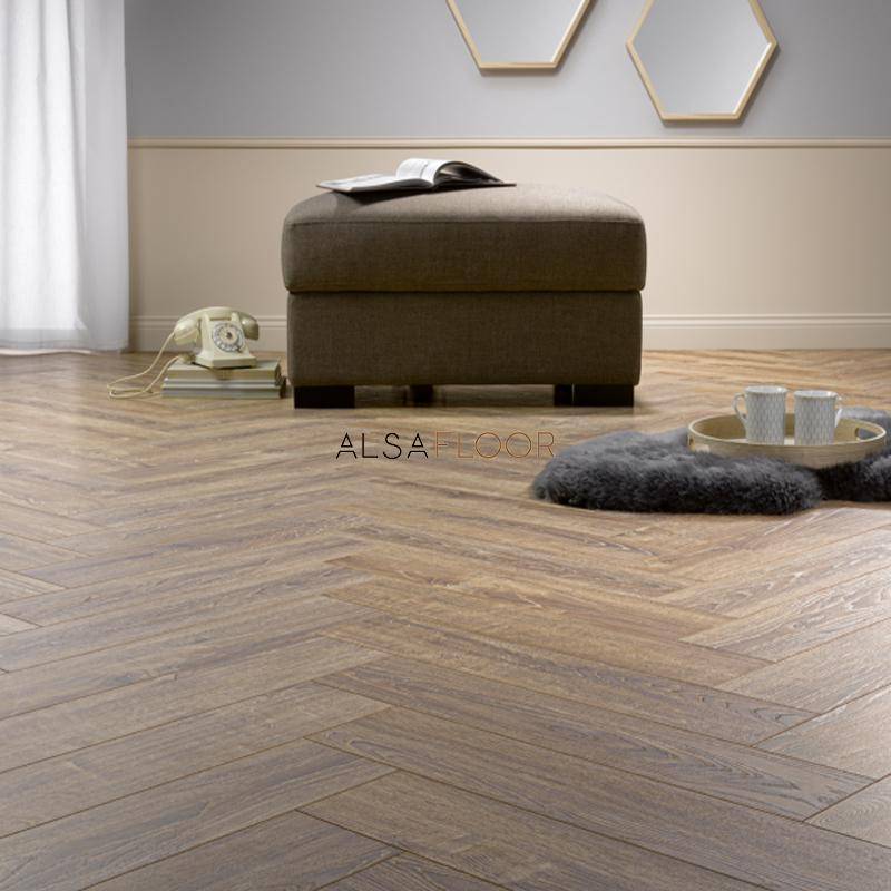 Ламинат "Alsafloor" Herringbone Дуб Балеарский (640*143*12 мм) — купить в Абакане