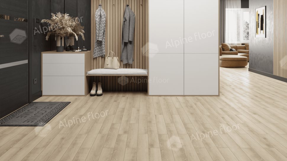 Ламинат "Alpine Floor" Herringbone 12 PRO Дуб Орлеан (606*101*12 мм) — купить в Абакане