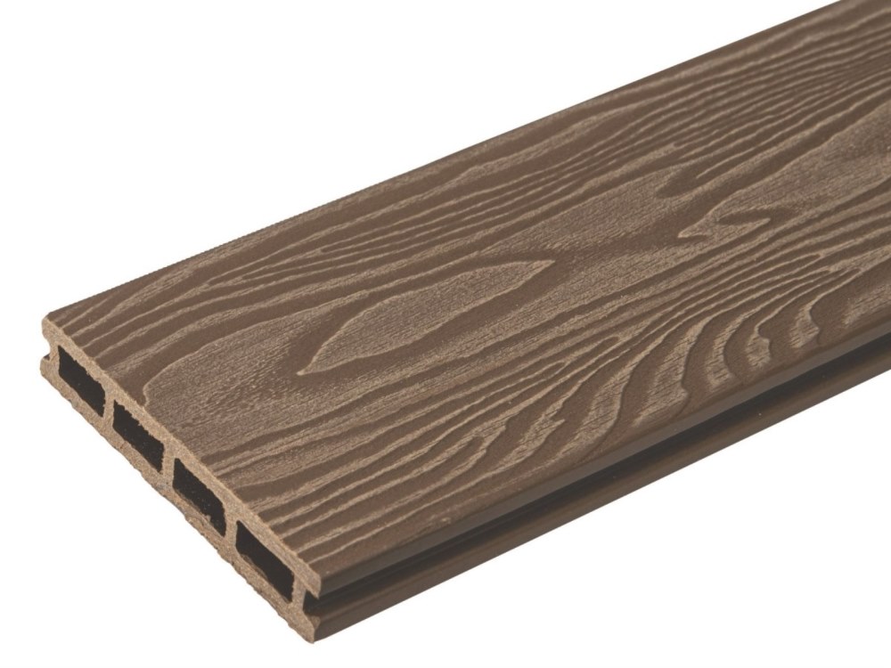 Террасная доска орех TalverWood 150*25мм 3D текстура дерева брашинг — купить в Абакане