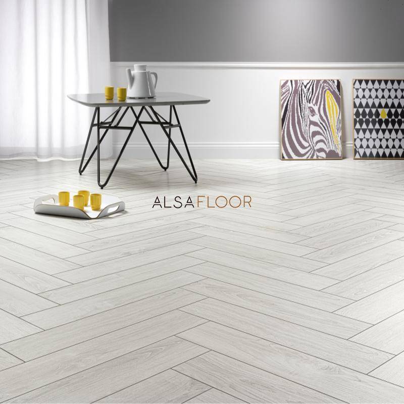 Ламинат "Alsafloor" Herringbone Дуб Полярный (640*143*12 мм) — купить в Абакане