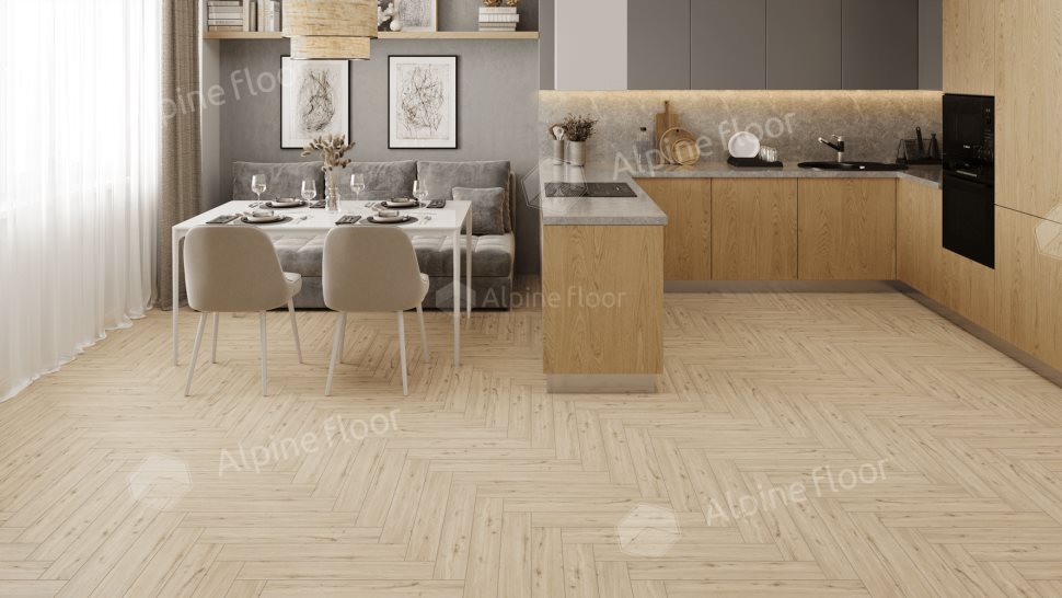 Ламинат "Alpine Floor" Herringbone 12 PRO Дуб Лион (606*101*12 мм) — купить в Абакане