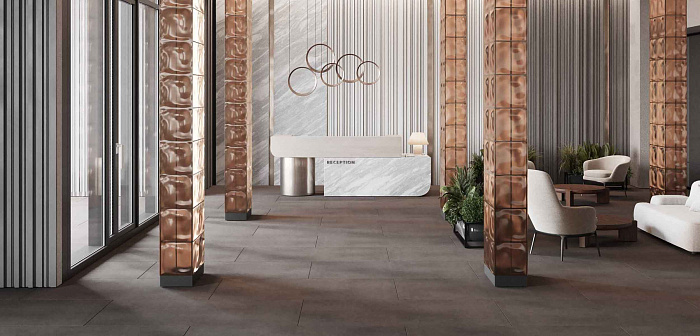 Плинтус "Estima" Cave (600*70 мм) Серый — купить в Абакане